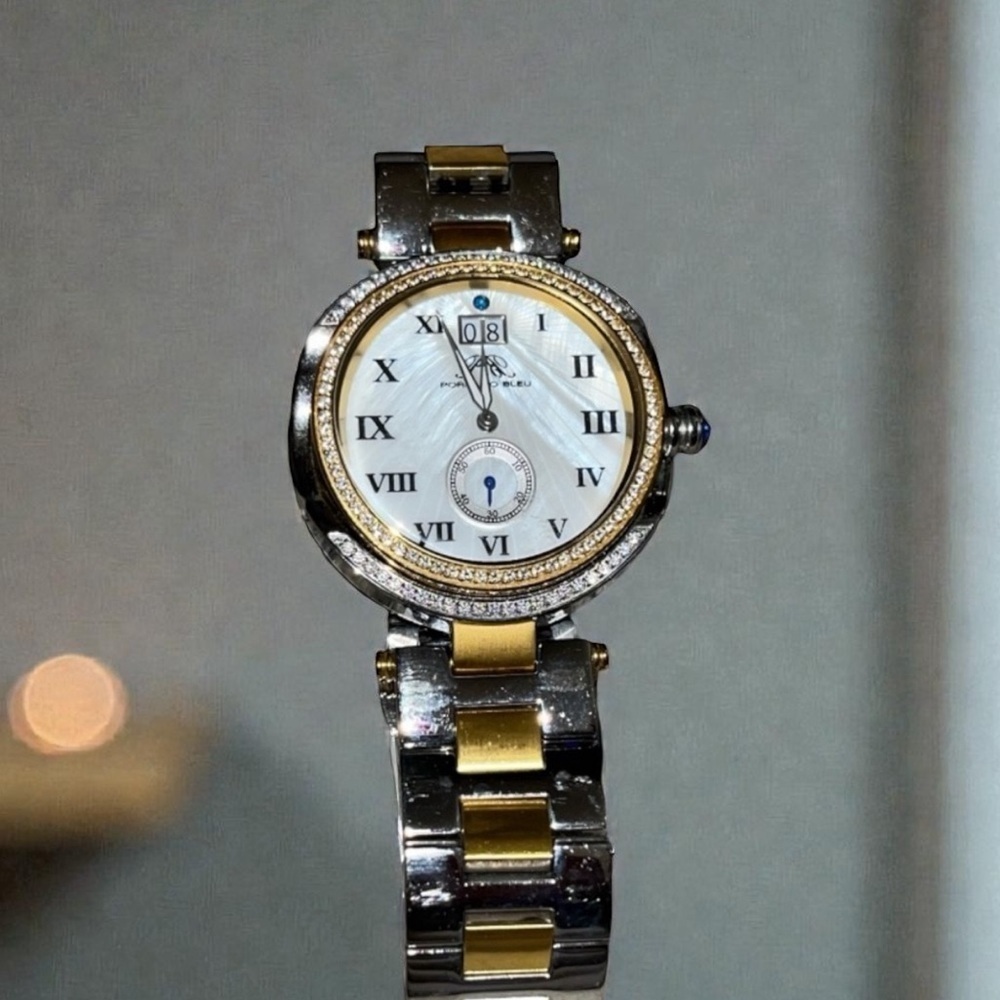 Women’s Porsamo Bleu South Sea Crystal Luxury Women's Watch Like New Condition View 5